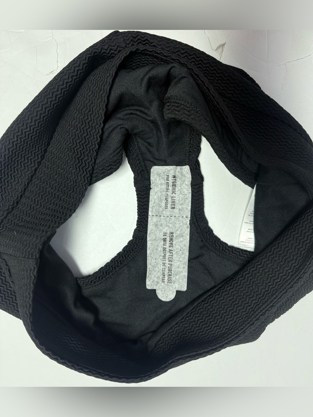 NWT Eddie Bauer Women’s Black textured High-Neck Swim Set - Top & Boyshorts M - Picture 12 of 16